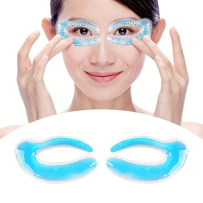 Reusable Hot & Cold Gel Eye Mask for Puffiness & Dark Circles
