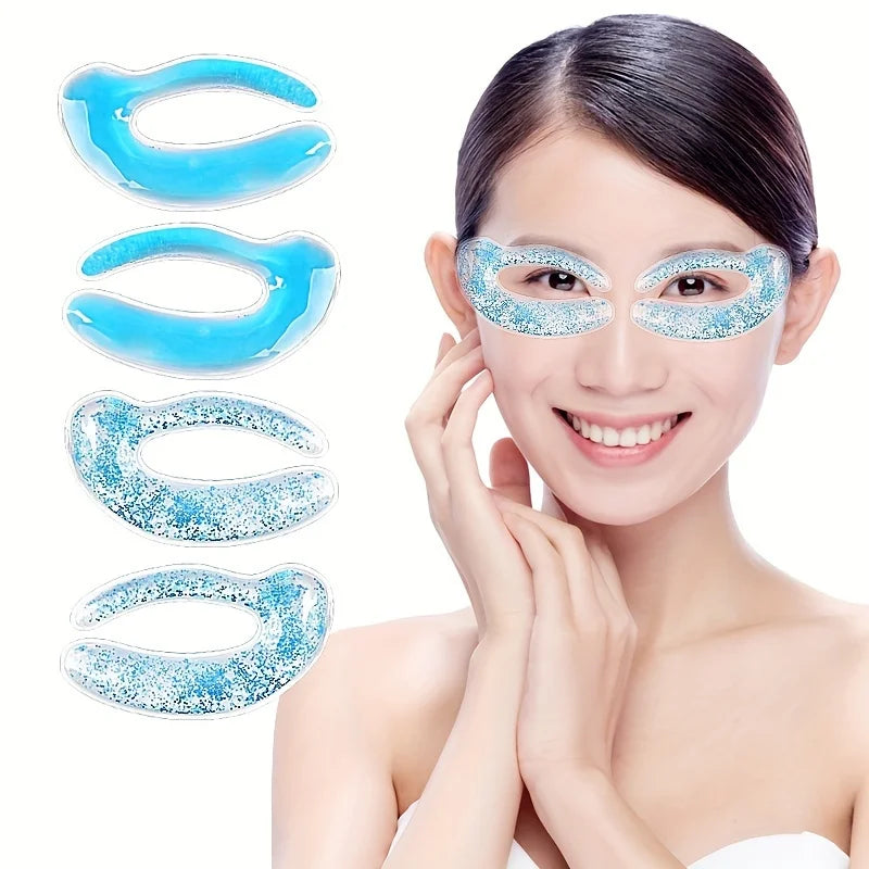 Reusable Hot & Cold Gel Eye Mask for Puffiness & Dark Circles