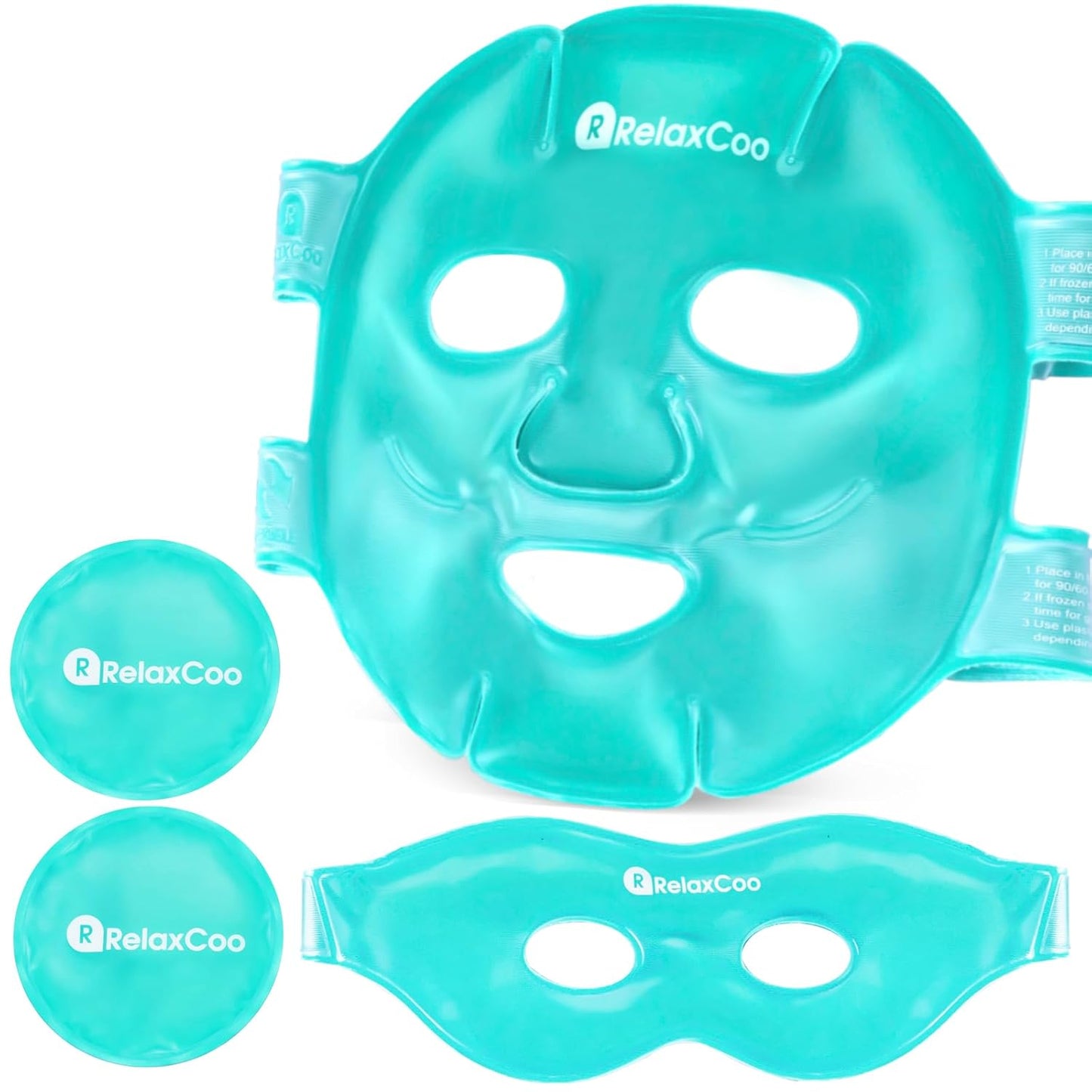 Hot & Cold Face Mask for Migraine, Puffy Eyes & Relaxation