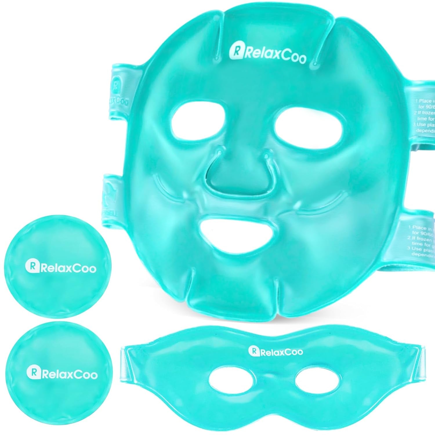Hot & Cold Face Mask for Migraine, Puffy Eyes & Relaxation